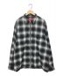 SUPREME（シュプリーム）の古着「SHADOW PLAID FLANNNEL ZIPUP SHIRT」｜ブラック×グレー