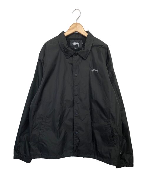 stussy（ステューシー）stussy (ステューシー) コーチジャケット ブラック サイズ:XLの古着・服飾アイテム