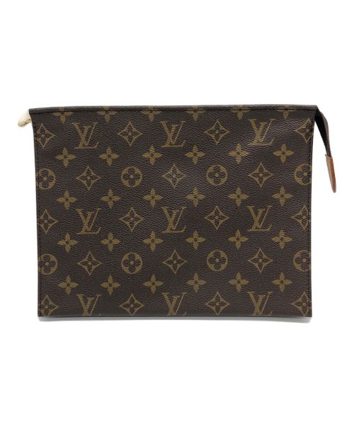 LOUIS VUITTON（ルイ ヴィトン）LOUIS VUITTON (ルイ ヴィトン) クラッチバッグ ブラウンの古着・服飾アイテム