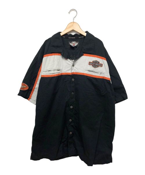 HARLEY-DAVIDSON（ハーレーダビッドソン）HARLEY-DAVIDSON (ハーレーダビッドソン) 半袖シャツ ブラック サイズ:XXLの古着・服飾アイテム