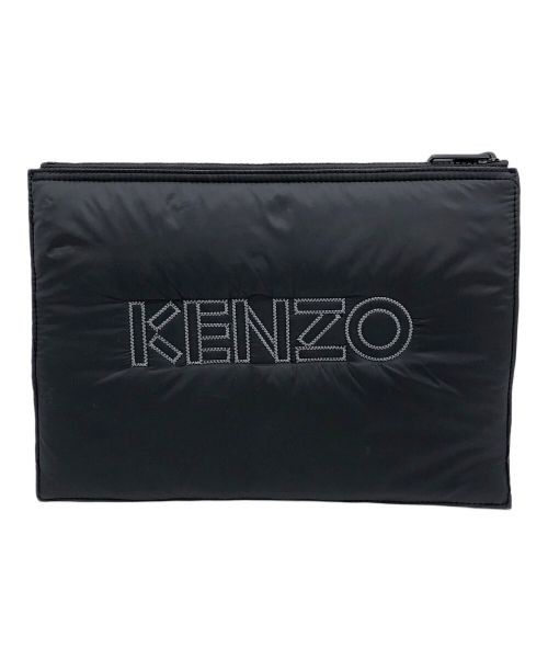 KENZO（ケンゾー）KENZO (ケンゾー) Nylon Tiger Embroidered Large Pouch ブラックの古着・服飾アイテム