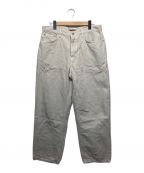 stussy bigol jeanstussy bigol jean）の古着「BIG OL' JEAN WASHED CANVAS」｜ホワイト