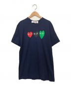 PLAY COMME des GARCONSプレイ コムデギャルソン）の古着「半袖Tシャツ」｜ネイビー