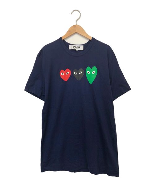 PLAY COMME des GARCONS（プレイ コムデギャルソン）PLAY COMME des GARCONS (プレイ コムデギャルソン) 半袖Tシャツ ネイビー サイズ:XLの古着・服飾アイテム