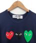 PLAY COMME des GARCONS (プレイ コムデギャルソン) 半袖Tシャツ ネイビー サイズ:XL：10000円