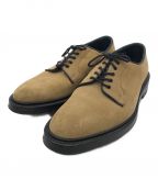 Tricker'sトリッカーズ）の古着「スウェードプレーントゥシューズ」｜ブラック×ベージュ