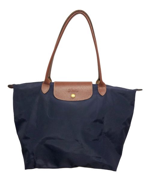 LONGCHAMP（ロンシャン）LONGCHAMP (ロンシャン) 折り畳みトートバッグ ネイビーの古着・服飾アイテム