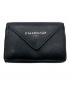 BALENCIAGAバレンシアガ）の古着「3つ折り財布」｜ブラック