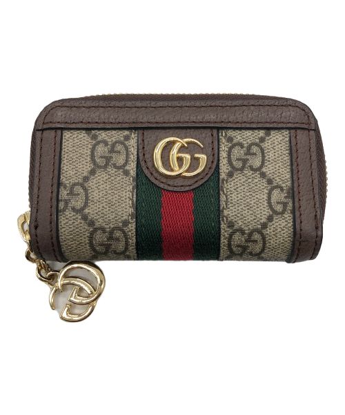 GUCCI（グッチ）GUCCI (グッチ) キーケース ベージュ×ブラウンの古着・服飾アイテム