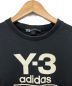 Y-3 (ワイスリー) Tシャツ ブラック サイズ:S：7000円