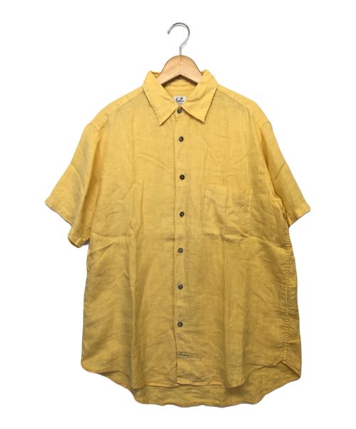 C.P COMPANY（シーピーカンパニー）C.P COMPANY (シーピーカンパニー) 半袖リネンシャツ イエロー サイズ:2の古着・服飾アイテム