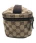 GUCCI (グッチ) バニティポーチ ブラウン×ベージュ：27000円