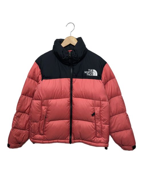 THE NORTH FACE（ザ ノース フェイス）THE NORTH FACE (ザ ノース フェイス) ショートヌプシジャケット ピンク×ブラック サイズ:Mの古着・服飾アイテム