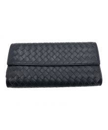 BOTTEGA VENETA（ボッテガベネタ）の古着「長財布」｜ネイビー