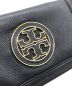 中古・古着 TORY BURCH (トリーバーチ) 長財布 ブラック：6000円