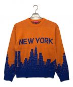 SUPREMEシュプリーム）の古着「NEW YORK SWEATER」｜オレンジ×ブルー