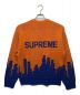 SUPREME (シュプリーム) NEW YORK SWEATER オレンジ×ブルー サイズ:S：17000円