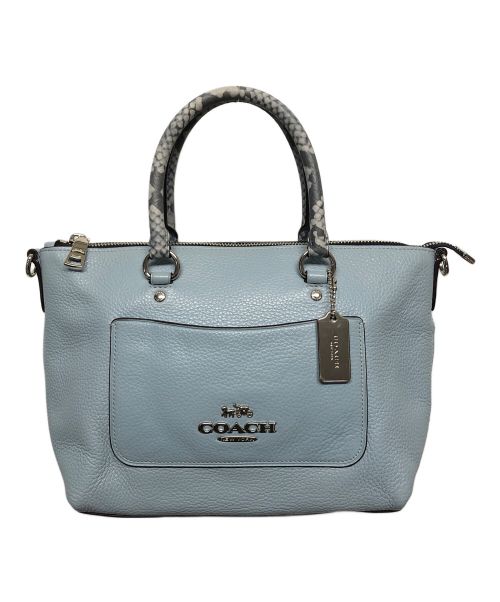 COACH（コーチ）COACH (コーチ) 2WAYショルダーバッグ スカイブルーの古着・服飾アイテム