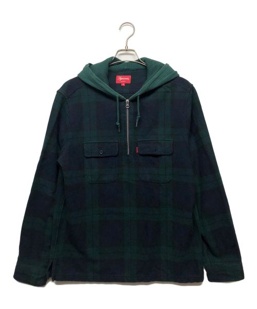 SUPREME（シュプリーム）SUPREME (シュプリーム) シャツパーカー グリーン サイズ:Mの古着・服飾アイテム