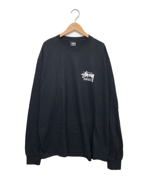 stussy（ステューシー）stussy (ステューシー) 長袖カットソー ブラック サイズ:XLの古着・服飾アイテム