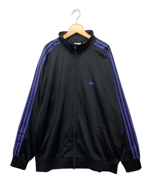 adidas（アディダス）adidas (アディダス) トラックジャケット ブラック×パープル サイズ:XLの古着・服飾アイテム