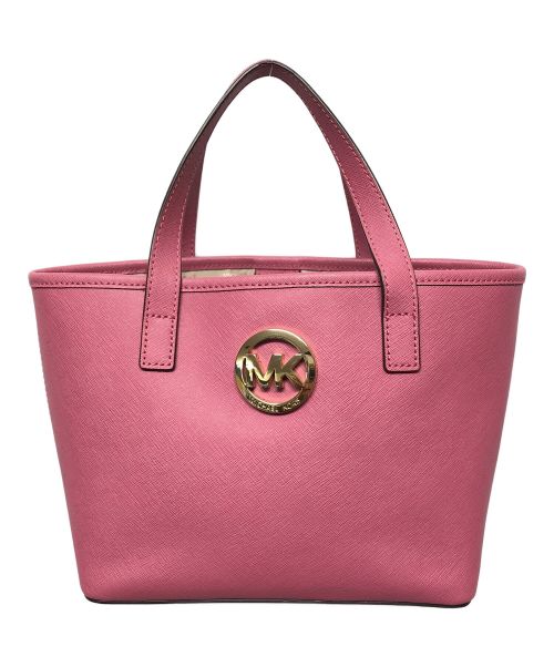 MICHAEL KORS（マイケルコース）MICHAEL KORS (マイケルコース) ハンドバッグ ショッキングピンクの古着・服飾アイテム