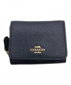 COACHコーチ）の古着「コンパクトウォレット」｜ネイビー