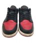 NIKE (ナイキ) AIR JORDAN 1 LOW ブラック×レッド サイズ:26cm：13000円