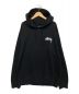 stussy（ステューシー）の古着「パーカー」｜ブラック