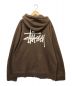 中古・古着 stussy (ステューシー) ジップパーカー ブラウン サイズ:XL：10000円