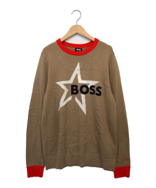 BOSS（ボス）BOSS (ボス) ニット ブラウン サイズ:Sの古着・服飾アイテム