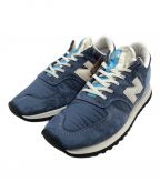 NEW BALANCE×RUN THE BOROUGHSニューバランス×）の古着「スニーカー」｜ネイビー×スカイブルー