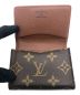 中古・古着 LOUIS VUITTON (ルイ ヴィトン) カードケース ブラウン：18000円