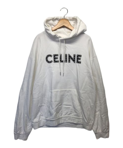 CELINE（セリーヌ）CELINE (セリーヌ) プルオーバーパーカー ホワイト サイズ:Lの古着・服飾アイテム