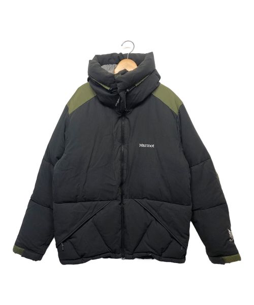 MARMOT（マーモット）MARMOT (マーモット) ダウンジャケット ブラック×オリーブ サイズ:XLの古着・服飾アイテム