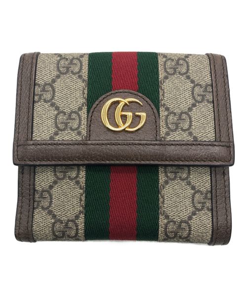 GUCCI（グッチ）GUCCI (グッチ) GG フレンチフラップウォレットの古着・服飾アイテム