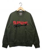 SUPREME×YOHJI YAMAMOTOシュプリーム×ヨウジヤマモト）の古着「ビッグロゴスウェット」｜オリーブ