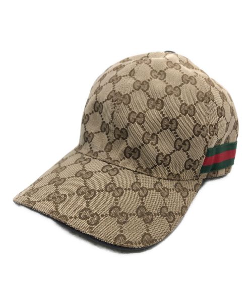 GUCCI（グッチ）GUCCI (グッチ) キャップ ベージュ サイズ:60の古着・服飾アイテム