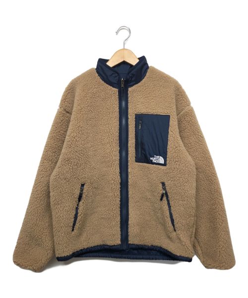 THE NORTH FACE（ザ ノース フェイス）THE NORTH FACE (ザ ノース フェイス) リバーシブルフリースジャケット ベージュ×ネイビー サイズ:Sの古着・服飾アイテム