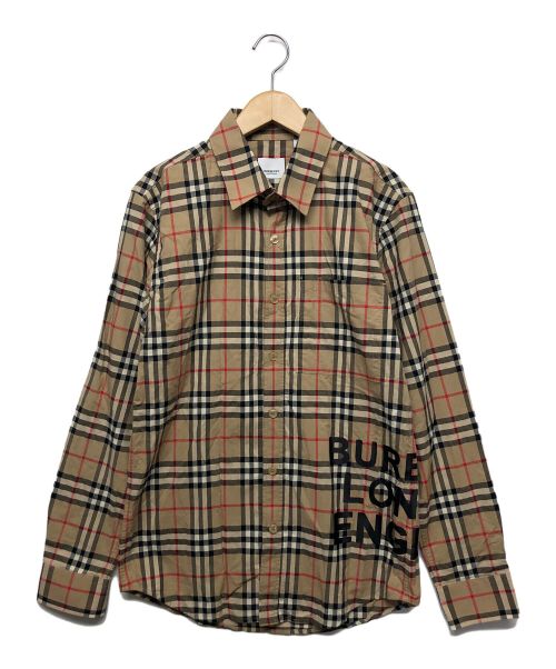 BURBERRY（バーバリー）BURBERRY (バーバリー) ホースフェリーシャツ ベージュ サイズ:Sの古着・服飾アイテム