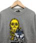 A BATHING APE (アベイシングエイプ) STAR WARS (スターウォーズ) スウェット グレー サイズ:M 未使用品：18000円