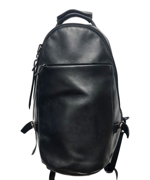 KATSUYUKIKODAMA PARADIDDLE（カツユキコダマ）KATSUYUKIKODAMA PARADIDDLE (カツユキコダマ) PACK-6-leather backpack ブラックの古着・服飾アイテム