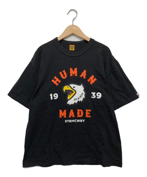 HUMAN MADE（ヒューマンメイド）HUMAN MADE (ヒューマンメイド) ロゴTシャツ ブラック サイズ:XLの古着・服飾アイテム