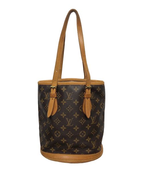 LOUIS VUITTON（ルイ ヴィトン）LOUIS VUITTON (ルイ ヴィトン) モノグラム　バケットPM ブラウンの古着・服飾アイテム