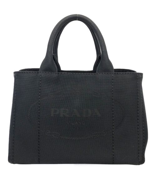 PRADA（プラダ）PRADA (プラダ) カナパ　ハンドバッグ ブラックの古着・服飾アイテム