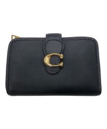 COACH（コーチ）の古着「2つ折り財布」｜ブラック