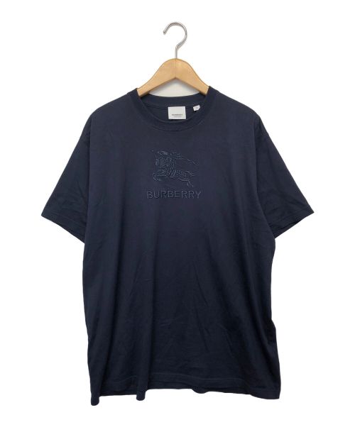 BURBERRY LONDON（バーバリーロンドン）BURBERRY LONDON (バーバリーロンドン) ロゴプリントTシャツ ネイビー サイズ:XSの古着・服飾アイテム