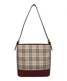 BURBERRY（バーバリー）の古着「ワンショルダーバッグ」｜ベージュ×ボルドー