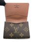 中古・古着 LOUIS VUITTON (ルイ ヴィトン) モノグラム カードケース ブラウン：15000円