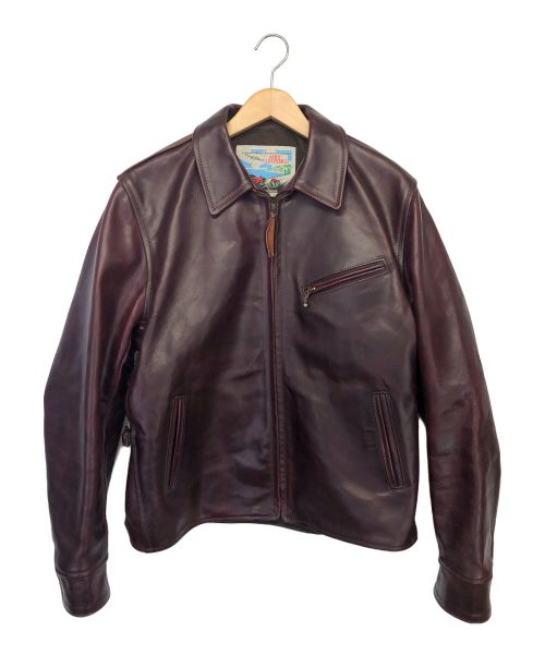 Aero LEATHER（エアロレザー）Aero LEATHER (エアロレザー) レザージャケット ボルドー サイズ:42の古着・服飾アイテム